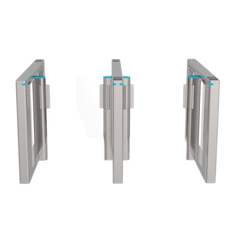 Porte d'accesso controllate elettroniche acriliche dei portoni 600mm del cancello girevole del deflettore SUS304