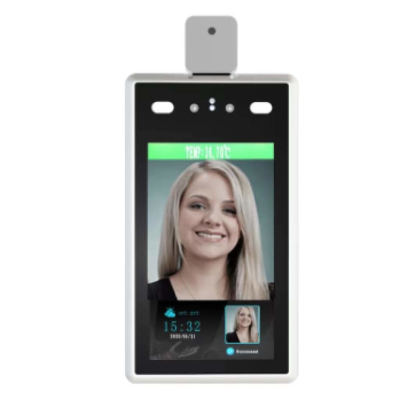 Dispositivi verticali di 2MP Biometric Face Recognition con la temperatura